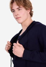 Load image into Gallery viewer, Cotton Cashmere Full Zip Regular Fit Hoodie
