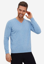 Charger l'image dans la galerie, Solid V-Neck Merino Sweater
