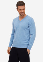 Charger l'image dans la galerie, Solid V-Neck Merino Sweater
