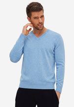 Charger l'image dans la galerie, Solid V-Neck Merino Sweater
