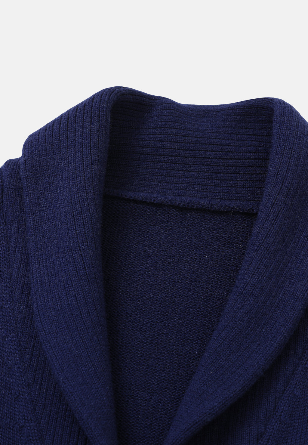 Gilet en laine mérinos bleu marine et vert