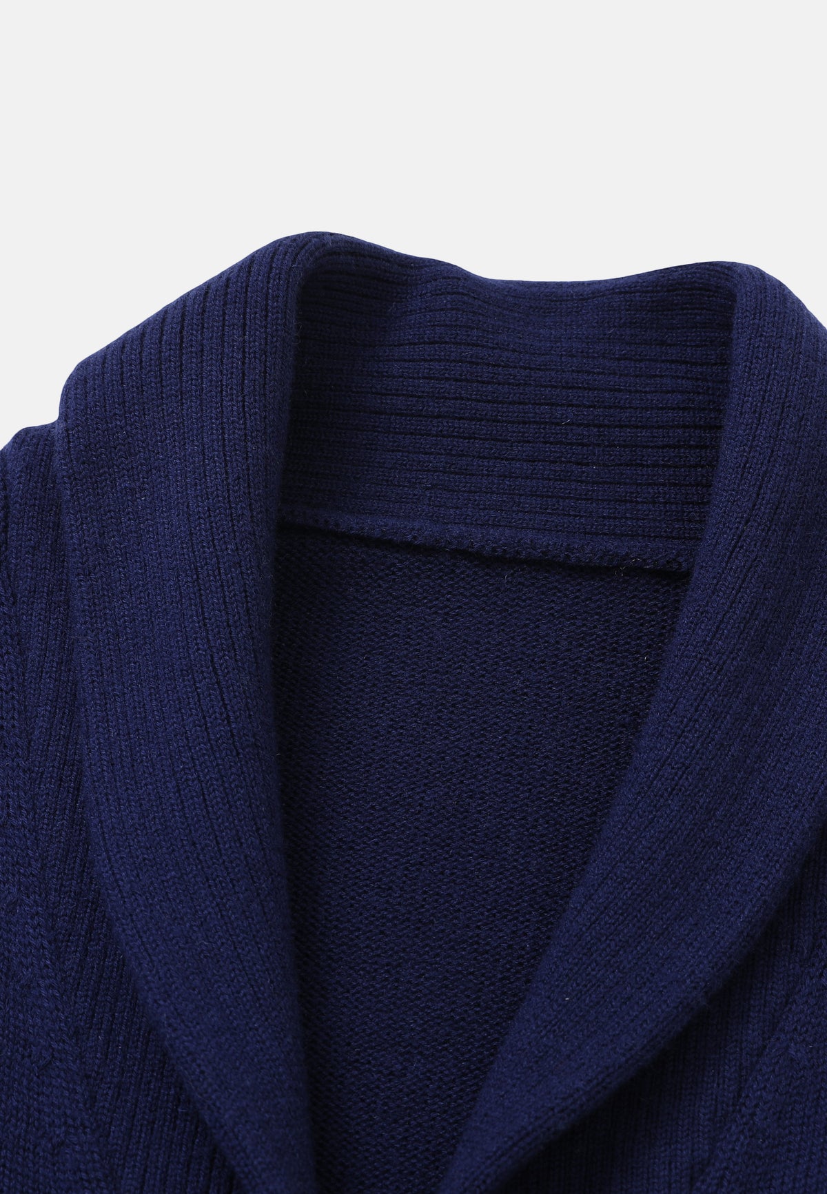 Gilet en laine mérinos bleu marine et vert