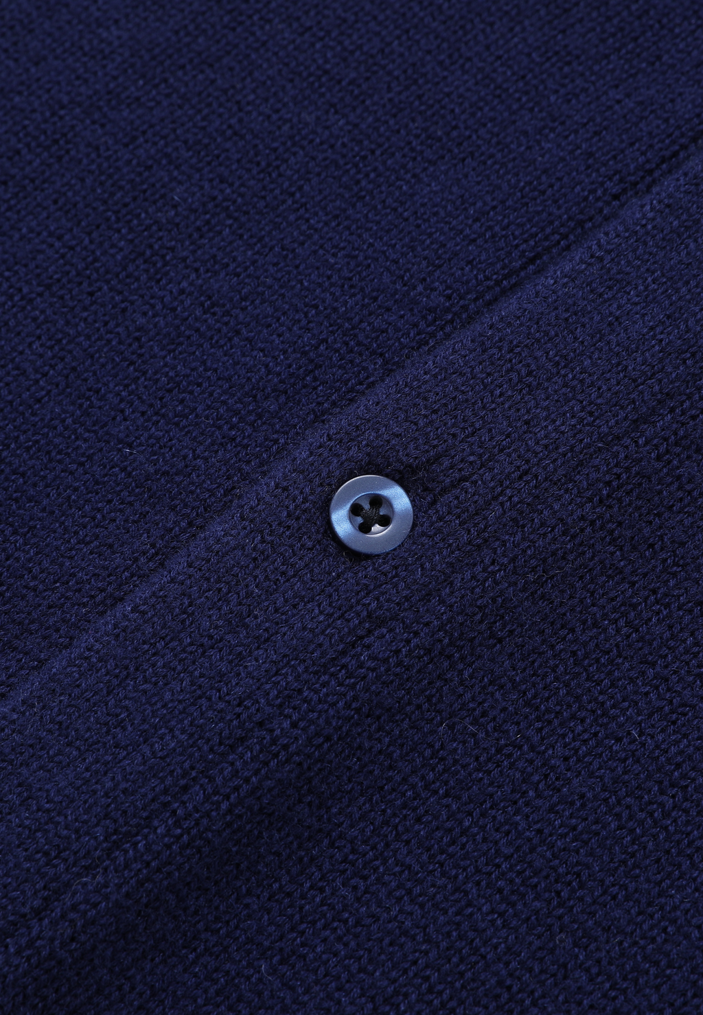 Navy Blue and Green Merino Cardigan