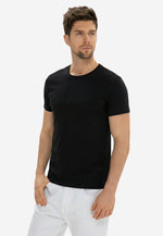 将图片加载到图库查看器，Men Crew-Neck Cotton T-Shirt (185G)
