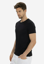将图片加载到图库查看器，Men Crew-Neck Cotton T-Shirt (185G)

