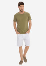 Lade das Bild in den Galerie-Viewer, Men Crew-Neck Cotton T-Shirt (185G)
