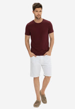 将图片加载到图库查看器，Men Crew-Neck Cotton T-Shirt (185G)
