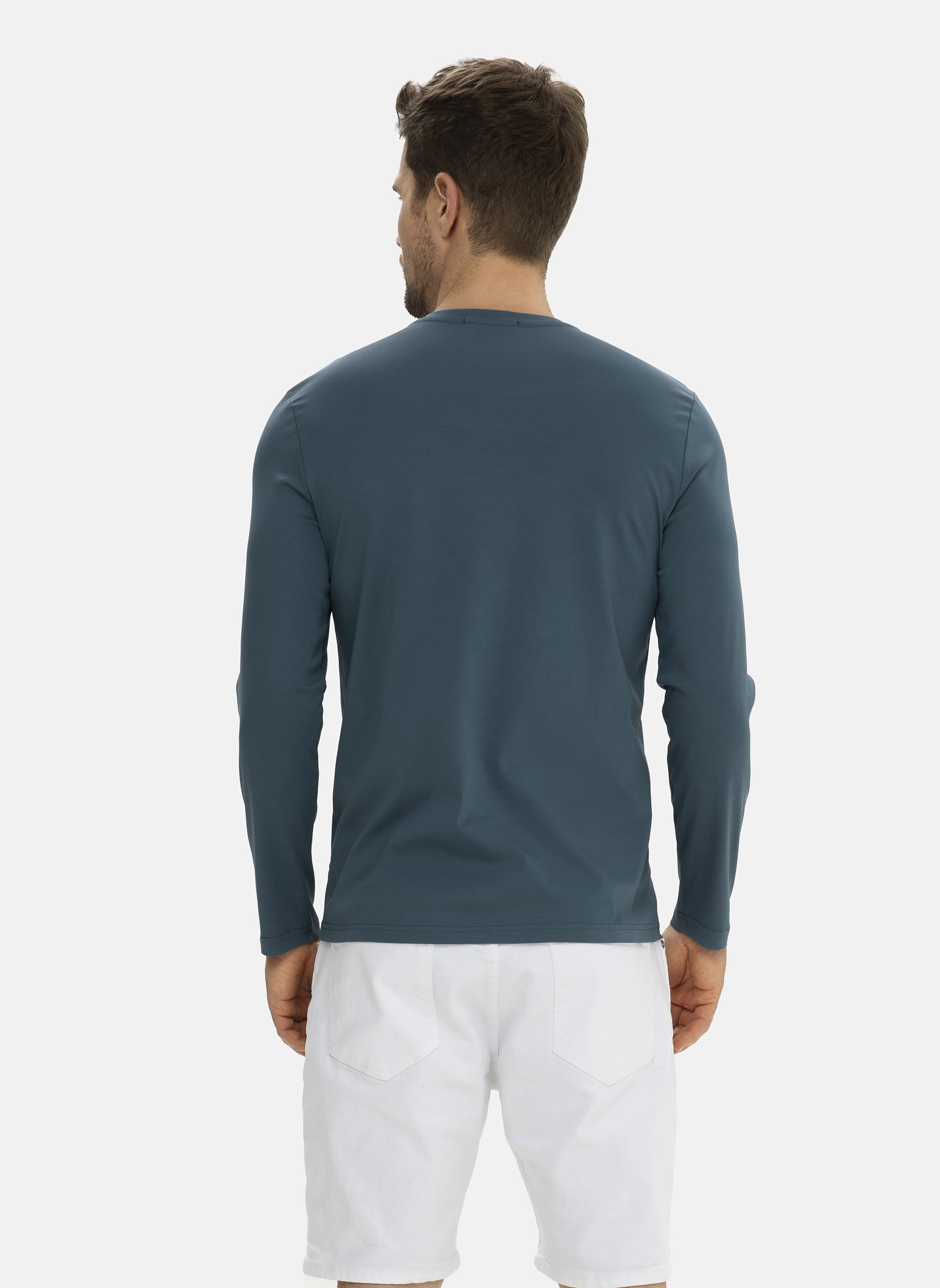 Men Crew-Neck Cotton Long Sleeves