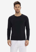 将图片加载到图库查看器，Men Crew-Neck Cotton Long Sleeves
