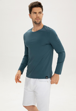 Lade das Bild in den Galerie-Viewer, Men Crew-Neck Cotton Long Sleeves
