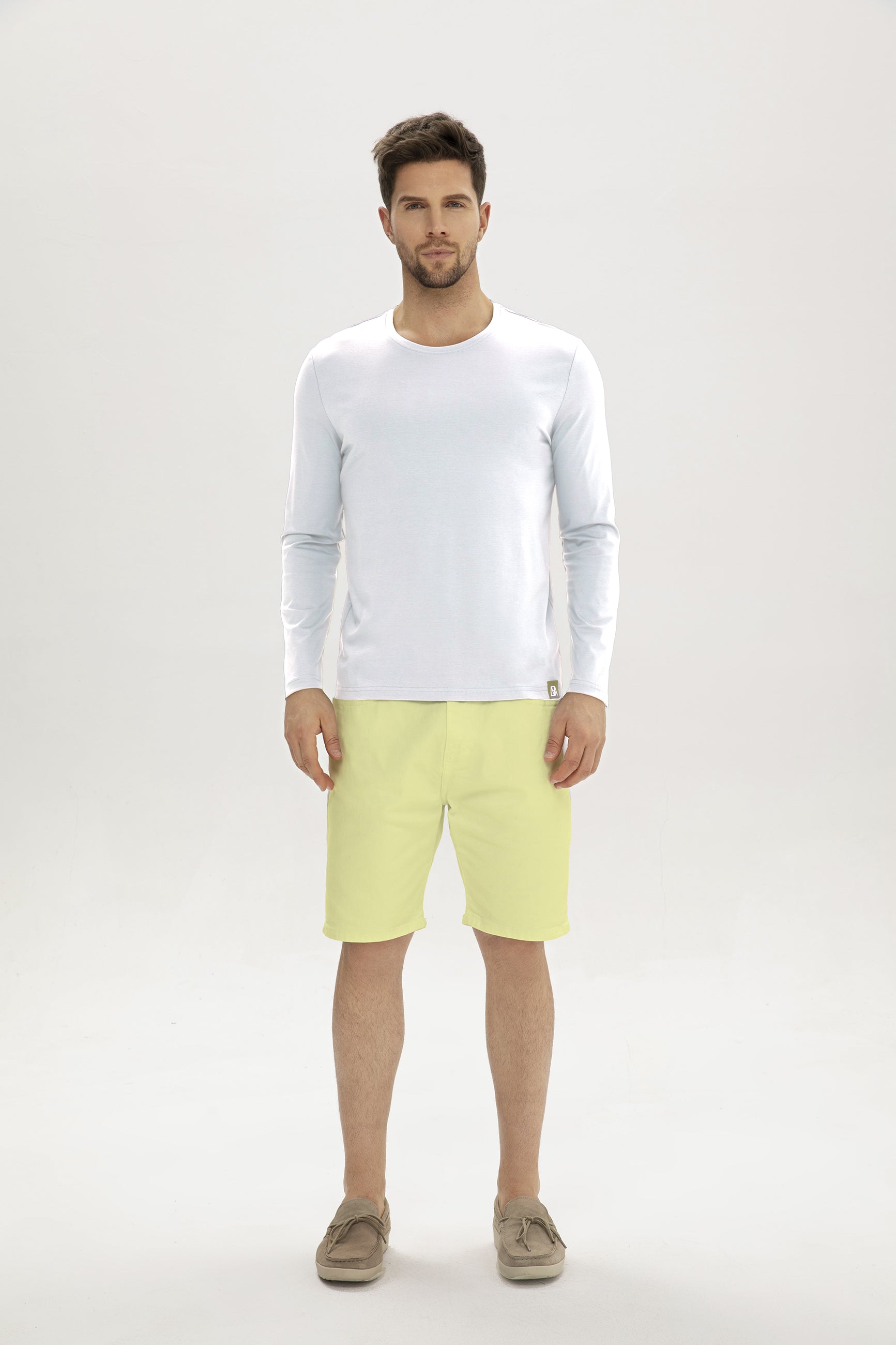 Men Crew-Neck Cotton Long Sleeves