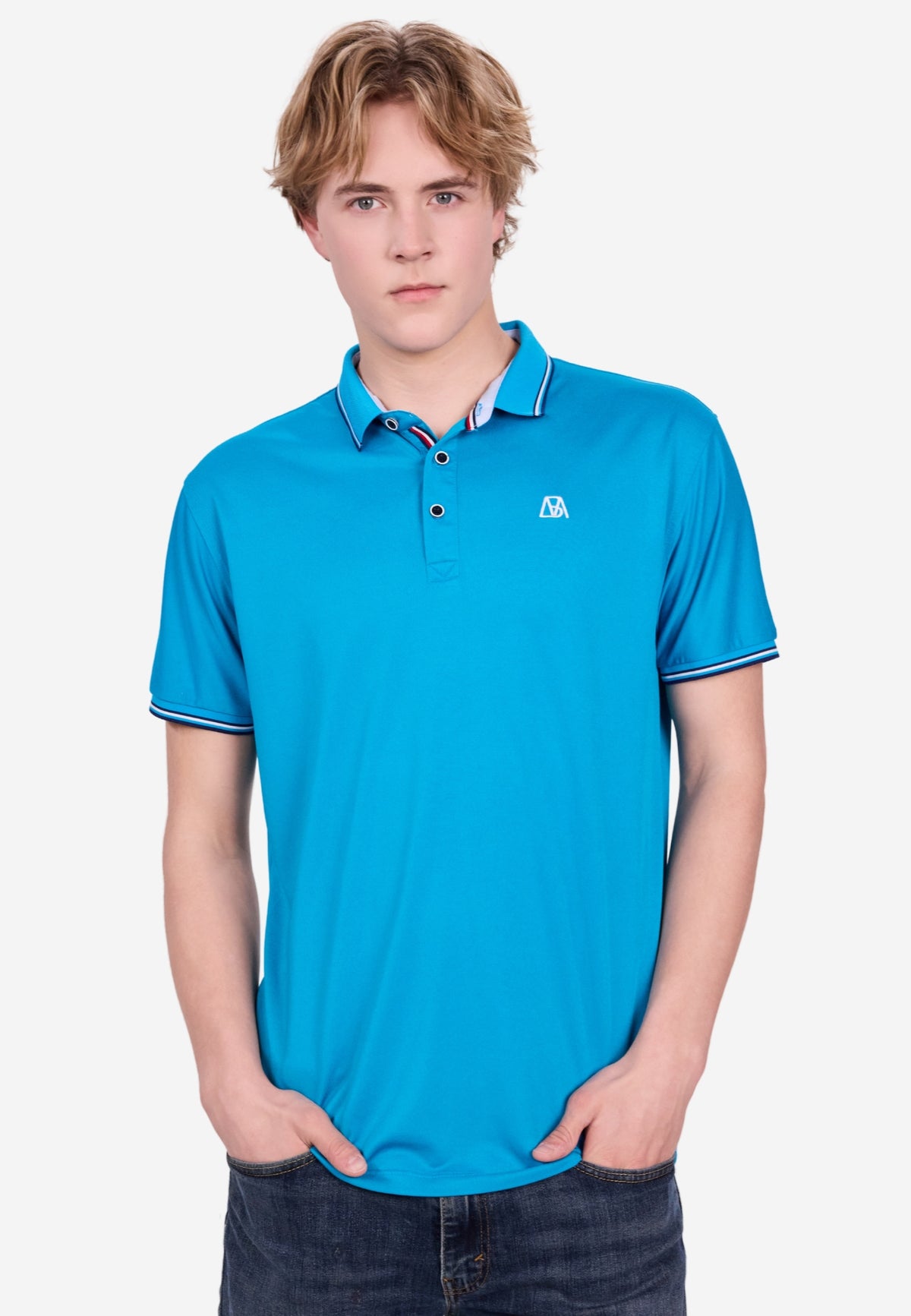 Men Silk Cotton Slim Fit Polo