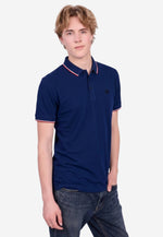 将图片加载到图库查看器，Men Silk Cotton Slim Fit Polo
