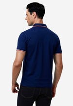 将图片加载到图库查看器，Men Silk Cotton Slim Fit Polo

