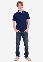 将图片加载到图库查看器，Men Silk Cotton Slim Fit Polo
