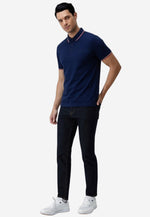 将图片加载到图库查看器，Men Silk Cotton Slim Fit Polo

