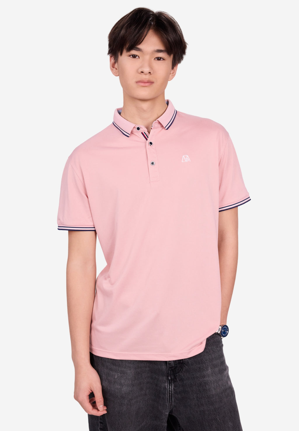 Men Silk Cotton Slim Fit Polo