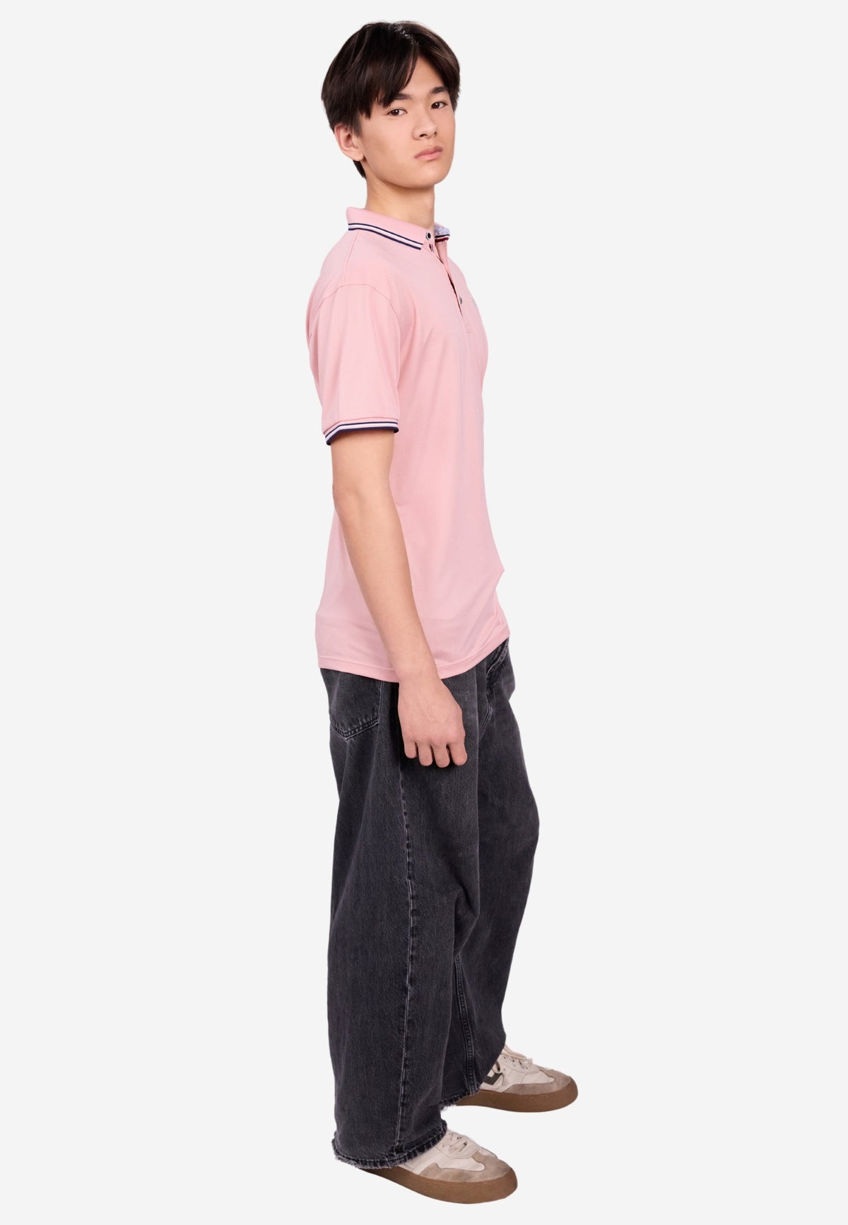 Men Silk Cotton Slim Fit Polo