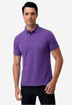 Load image into Gallery viewer, Men Silk Cotton Slim Fit Polo
