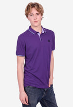 将图片加载到图库查看器，Men Silk Cotton Slim Fit Polo
