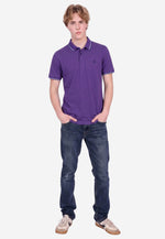 将图片加载到图库查看器，Men Silk Cotton Slim Fit Polo

