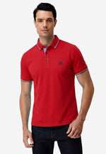 将图片加载到图库查看器，Men Silk Cotton Slim Fit Polo
