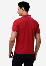 将图片加载到图库查看器，Men Silk Cotton Slim Fit Polo
