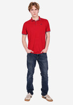 将图片加载到图库查看器，Men Silk Cotton Slim Fit Polo
