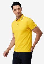 将图片加载到图库查看器，Men Silk Cotton Slim Fit Polo
