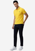 将图片加载到图库查看器，Men Silk Cotton Slim Fit Polo
