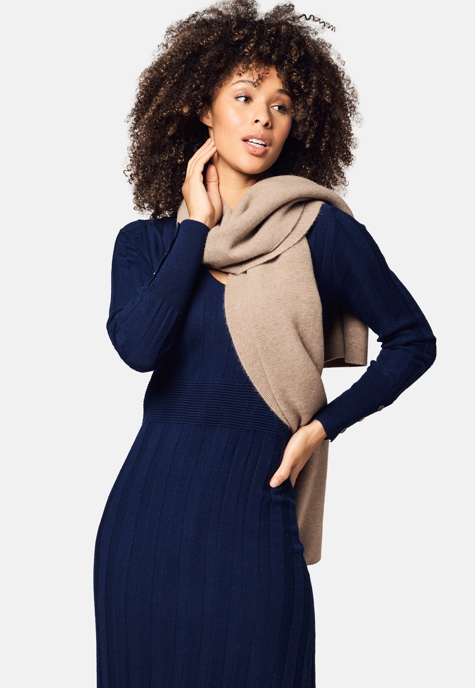 Classic Sharp Print Cashmere Scarf