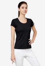 Load image into Gallery viewer, Posh Women's Cotton U Sharp Slim Fit T-Shirt (135g)
