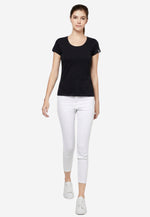 Load image into Gallery viewer, Posh Women's Cotton U Sharp Slim Fit T-Shirt (135g)
