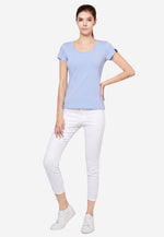 Load image into Gallery viewer, Posh Women's Cotton U Sharp Slim Fit T-Shirt (135g)
