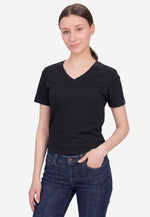 Charger l'image dans la galerie, Grand V-Neck Cotton Slim Fit T-Shirt (160g)
