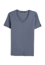 Charger l'image dans la galerie, Grand V-Neck Cotton Slim Fit T-Shirt (160g)
