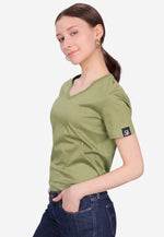 Charger l'image dans la galerie, Grand V-Neck Cotton Slim Fit T-Shirt (160g)
