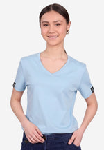 Charger l'image dans la galerie, Grand V-Neck Cotton Slim Fit T-Shirt (160g)
