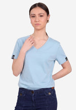 Charger l'image dans la galerie, Grand V-Neck Cotton Slim Fit T-Shirt (160g)
