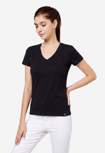 Charger l'image dans la galerie, Grand V-Neck Cotton Slim Fit T-Shirt (160g)
