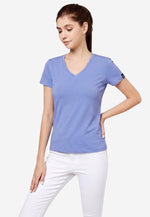 Charger l'image dans la galerie, Grand V-Neck Cotton Slim Fit T-Shirt (160g)
