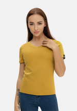 Charger l'image dans la galerie, Grand V-Neck Cotton Slim Fit T-Shirt (160g)
