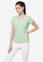 Charger l'image dans la galerie, Grand V-Neck Cotton Slim Fit T-Shirt (160g)
