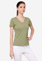 Charger l'image dans la galerie, Grand V-Neck Cotton Slim Fit T-Shirt (160g)
