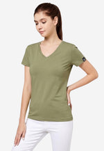 Charger l'image dans la galerie, Grand V-Neck Cotton Slim Fit T-Shirt (160g)

