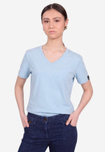 Charger l'image dans la galerie, Grand V-Neck Cotton Slim Fit T-Shirt (160g)
