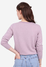 Carica l'immagine nel visualizzatore di Gallery, Long Sleeve Crew Neck Mercerized Cotton Women T-Shirt
