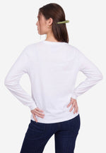 Carica l'immagine nel visualizzatore di Gallery, Long Sleeve Crew Neck Mercerized Cotton Women T-Shirt
