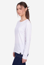 Carica l'immagine nel visualizzatore di Gallery, Long Sleeve Crew Neck Mercerized Cotton Women T-Shirt
