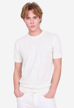 Load image into Gallery viewer, Classic Crew Neck Cotton Cashmere T-Shirt

